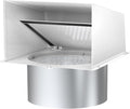 10 Inch Hooded Wall Vent, Dryer Wall Vent Cover Outside with Screen and Damper, Wall Exhaust Vent Cover, Outdoor Air Vent Cap