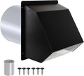 10 Inch Hooded Wall Vent with Screen and Damper,Outdoor Wall Exhaust Vent Cover Cap for Kitchen Range Hood HVAC Duct Dryer