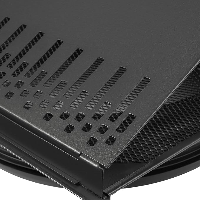 10" Inch Supply Vent Cover with Rubber Gasket - Graphite Black Galvanized Steel - Robust and Weatherproof Outdoor Air Intake