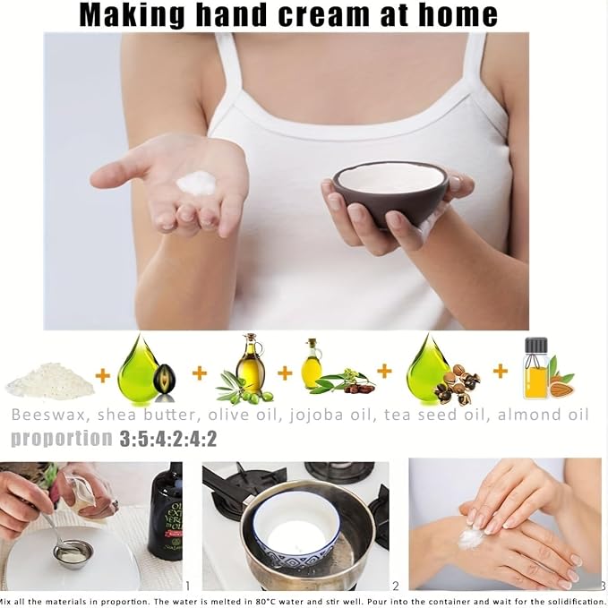 10 LB White Beeswax Pellets - DIY Candle Making Kits, Magical Craft Making, Hand comfort DIY Creams, alternate product view 4