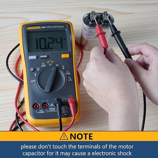10 MFD uF 370/440 VAC CBB65B Dual Run Round Capacitor, UL Listed Motor Run Capacitor for Condenser Straight Cool, alternate