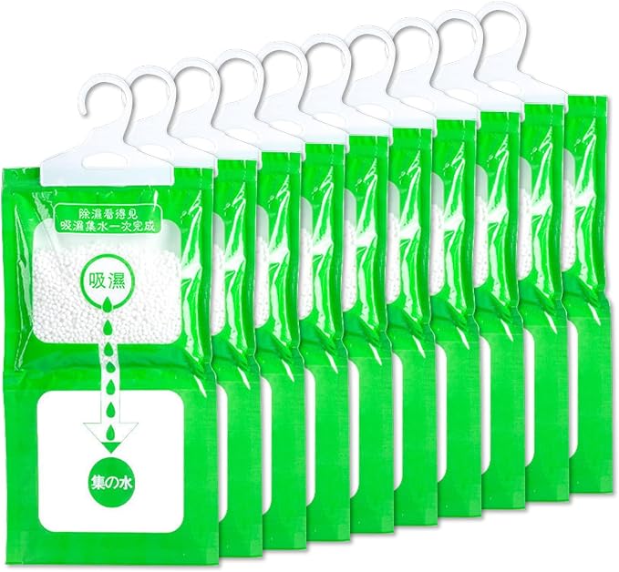 10 Pack Dehumidifier Bags, Moisture Absorber Hanging Bags, Closet Moisture Absorbers, For Use In Kitchens, product image