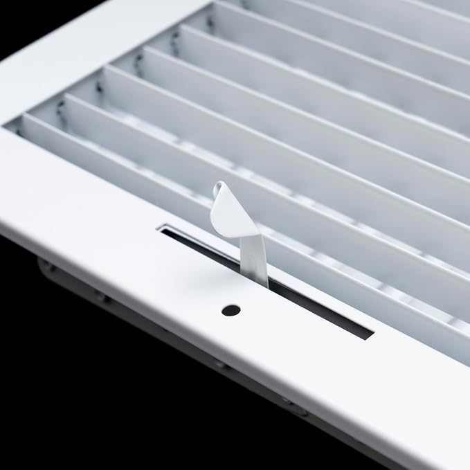 10 Pack] Fits 12x4 Duct Opening Steel Adjustable Air Supply Grille by | Register Vent Cover Grill for Sidewall and Ceiling |