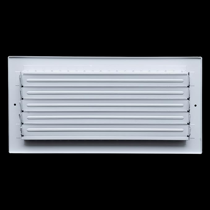 10 Pack] Fits 14x6 Duct Opening Steel Adjustable Air Supply Grille by | Register Vent Cover Grill for Sidewall and Ceiling |