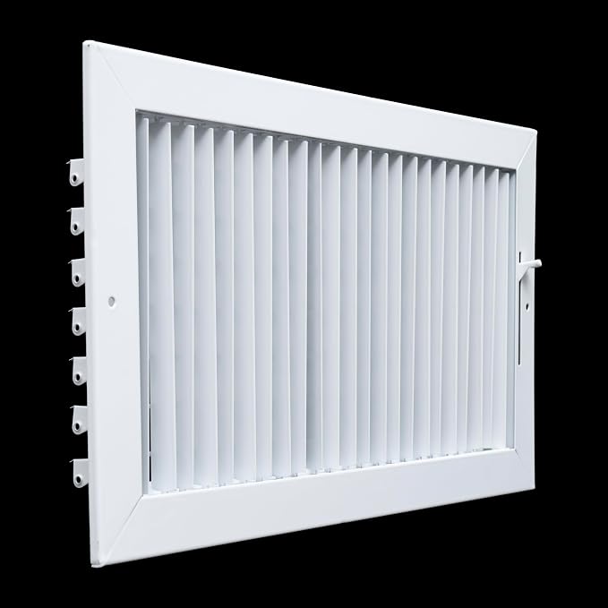 10 Pack] Fits 16x8 Duct Opening Steel Adjustable Air Supply Grille by | Register Vent Cover Grill for Sidewall and Ceiling |