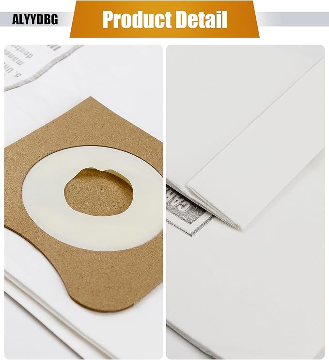 10 Pack Size B VF3503 for Rigid 6-9 Gallon Vacuum Bags from, alternate product view 6