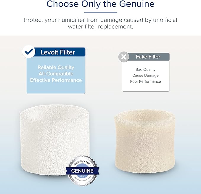 10-Pack Top Fill Humidifier Replacement Filters, Capture Particles to Improve Humidification Efficiency, for Classic160