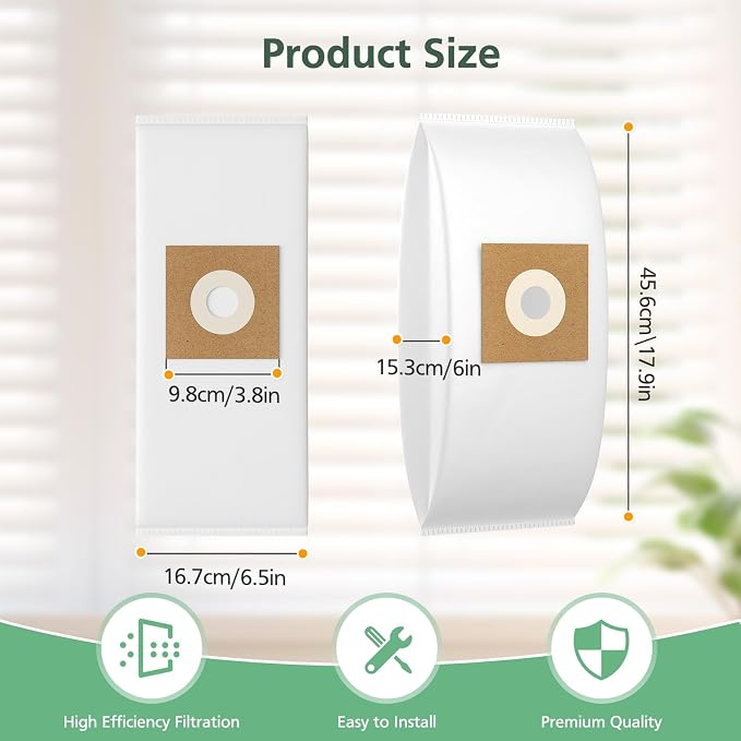 10 Pack Type Y Vacuum Bags Replacement Compatible with WindTunnel Upright Style Y, Z, YZ Vacuum Cleaners, Replace Part