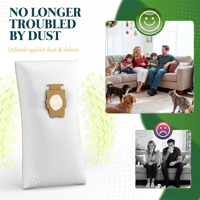 10 Pack Vacuum Bags [Model 204814] Compatible with Sentria/Avalir/Ultimate G Series | Replaces F-Style & Twist-Style