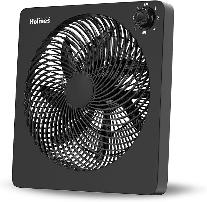 10" Personal Fan, Rechargeable Battery, 3 Speed Settings, Lightweight and Portable, USB Cable, Carrying Handle, Home and