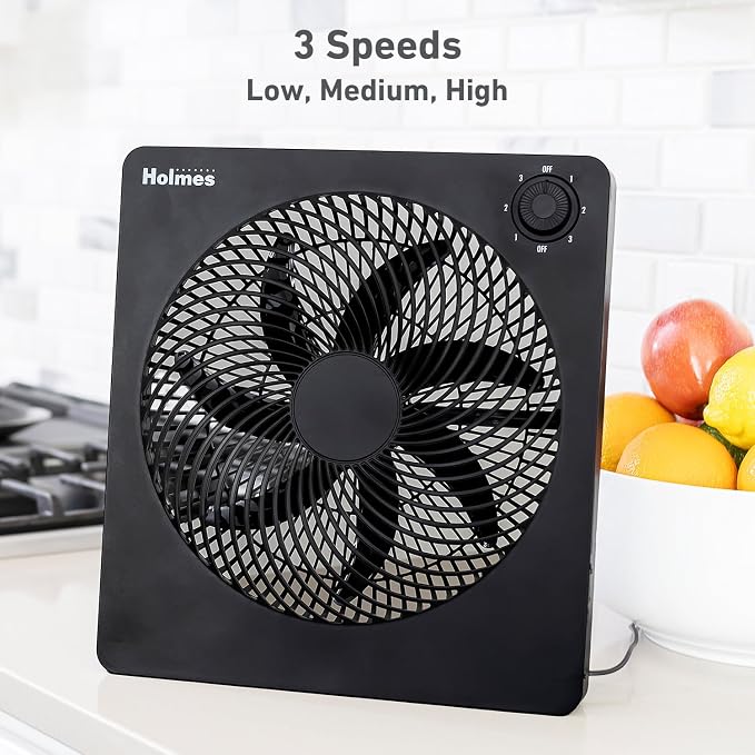10" Personal Fan, Rechargeable Battery, 3 Speed Settings, Lightweight and Portable, USB Cable, Carrying Handle, Home and
