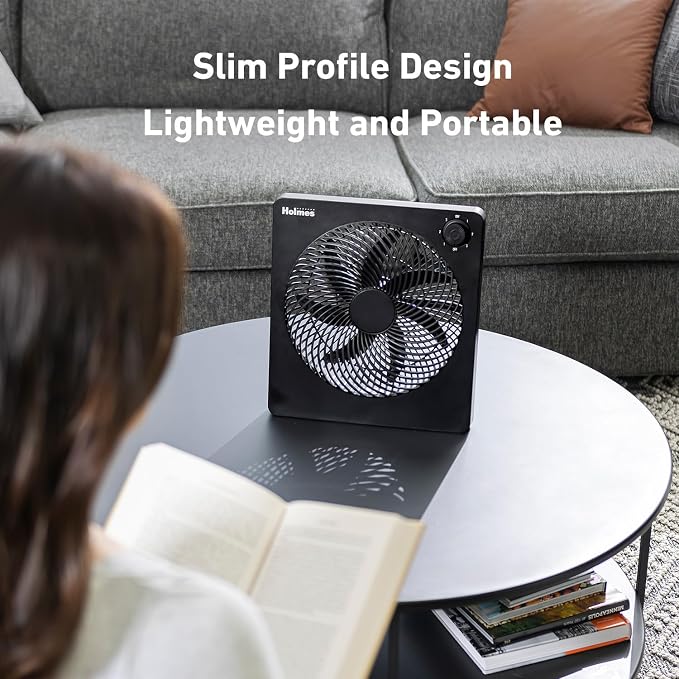 10" Personal Fan, Rechargeable Battery, 3 Speed Settings, Lightweight and Portable, USB Cable, Carrying Handle, Home and