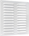 10" x 11" Inch (Duct Size) White Metal Vent Cover - Durable Wall and Ceiling Air Return Grille with Built-in Mesh Screen