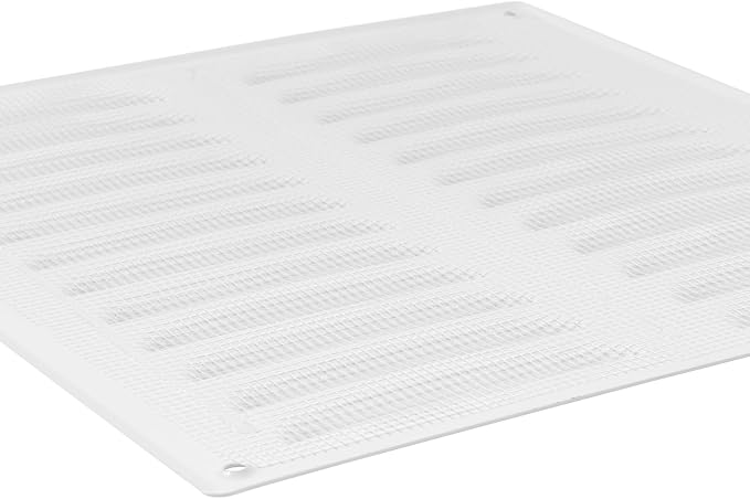 10" x 11" Inch (Duct Size) White Metal Vent Cover - Durable Wall and Ceiling Air Return Grille with Built-in Mesh Screen