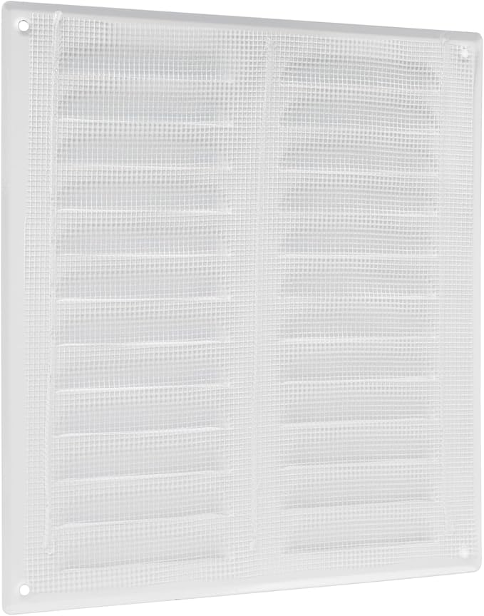10" x 11" Inch (Duct Size) White Metal Vent Cover - Durable Wall and Ceiling Air Return Grille with Built-in Mesh Screen