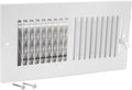 10 x 4 Inch (Duct Opening) Air Vent Cover for Wall or Ceiling, Two-Way Ventilation Register, Solid Steel HVAC