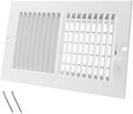 10 x 6 Inch [Duct Opening] Air Vent Covers for Wall or Ceiling - High Airflow 2 Way Steel Ventilation