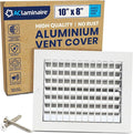 10" x 8" (Duct Opening) Register Vent Cover – Adjustable Single Deflection Aluminum HVAC Grille for Heater