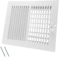 10 x 8 Inch [Duct Opening] Air Vent Covers for Wall or Ceiling - High Airflow 2 Way Steel Ventilation