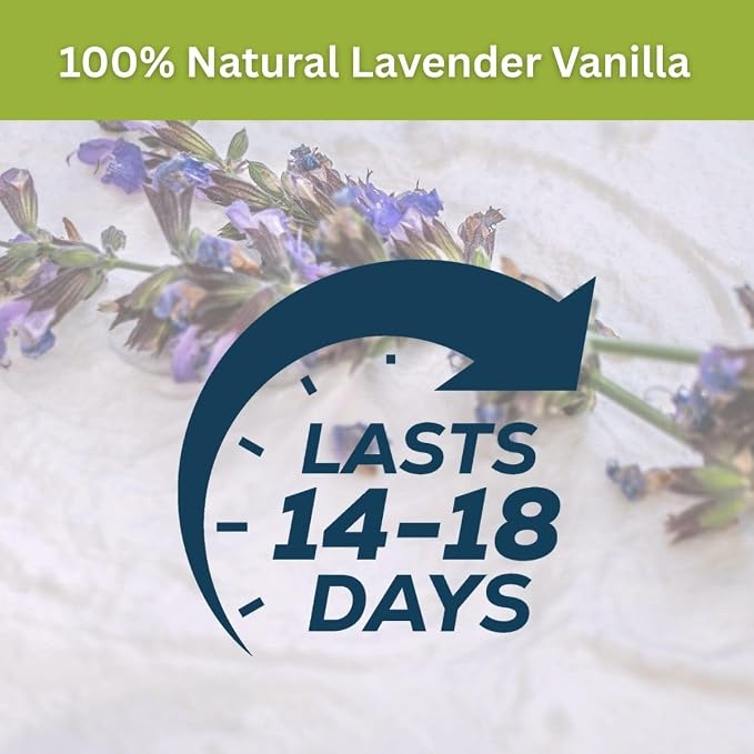100% Natural Lavender Vanilla Plug in Air Freshener, Scented Oil Refills, 2 Refills + Diffuser, alternate product view 8