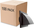 100 Pack - 4'' Inch Exhaust Hood Vent with Rain Cover and Flap, Brown, Indoor and Outdoor Air Vent Cover, HVAC Exhaust Vent