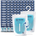 100 Packs Hybrid Moisture Absorbers & Musty Odor Eliminator Dehumidifier to Control Excess Moisture for Basements, Closets