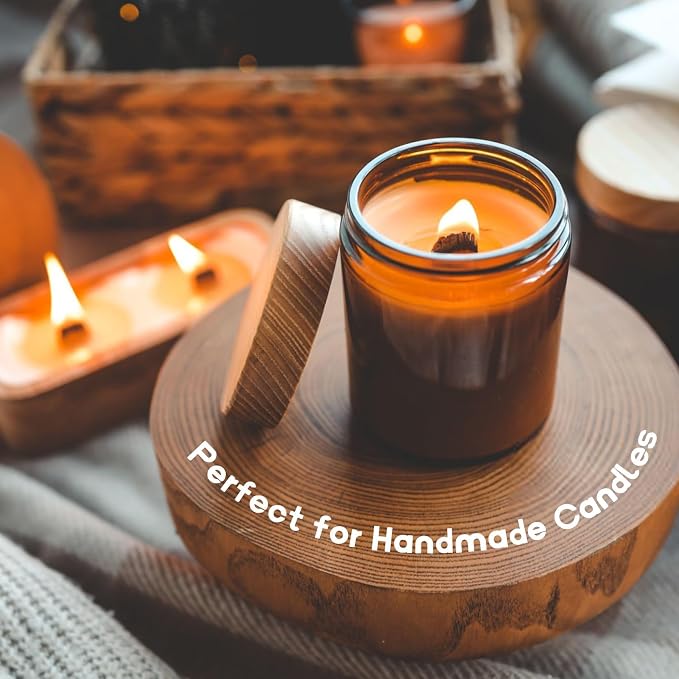 100 Wood Wicks for Candles Making - Smokeless Wooden Candle Wicks Crackling Candle Wax Wood Wick mechas para velas de cera