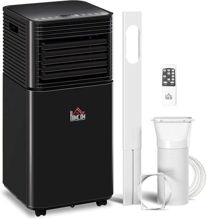 10000 BTU Portable Air Conditioner for Rooms up to 441 Sq.Ft., 3-in-1 Mobile AC Unit with Dehumidifier, Cooling Fan, Sleep