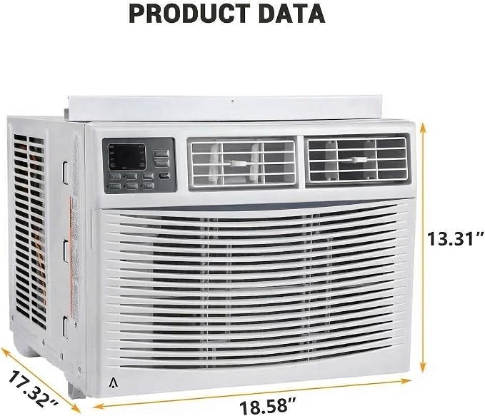 10000 BTU Smart Window Air Conditioner with WiFi, Energy Efficient Cooling AC Unit, Cools up to 500 Sq. Ft, Built-in