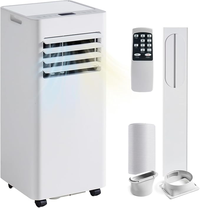 10000BTU Portable Air Conditioner with Heater, 4-in-1 Portable AC Unit with Cooling & Heating, Fan & Dehumidifier up to 450