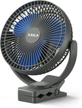 10000mAh Portable Rechargeable Clip on Fan, 8-inch Battery Operated, 4 Speeds, 24 Hours Work Time for Outdoor, Camping, Golf