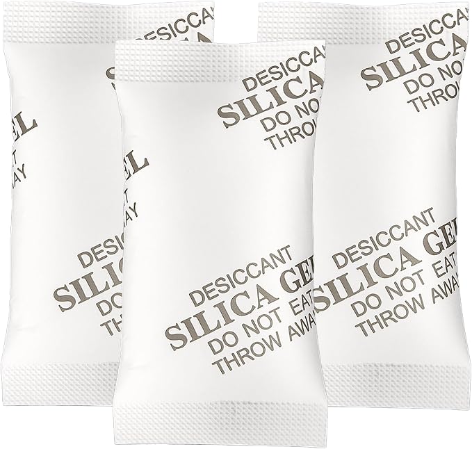 100Gram(10Packets) Food Grade Moisture Absorbers Silica Gel Packs Desiccant for Moisture Storage Control, product image