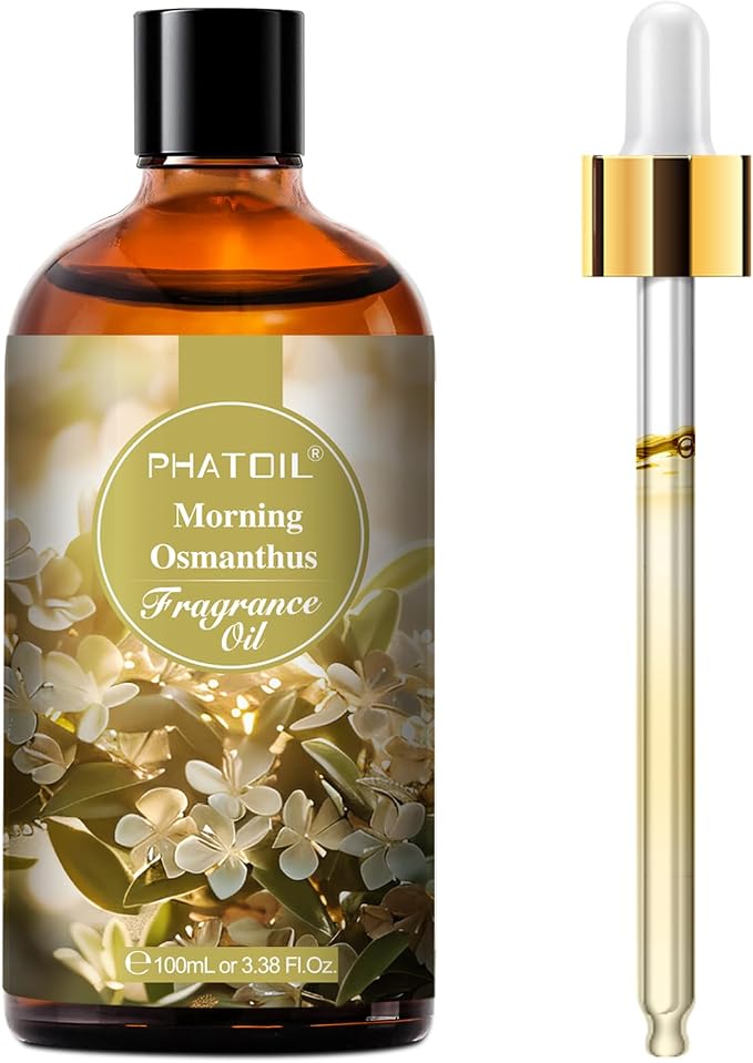 100ML Morning Osmanthus Fragrance Oils, Huge 3.38fl.oz Bottle Morning Osmanthus Oil, Pure Aromatherapy Oils for Diffuser