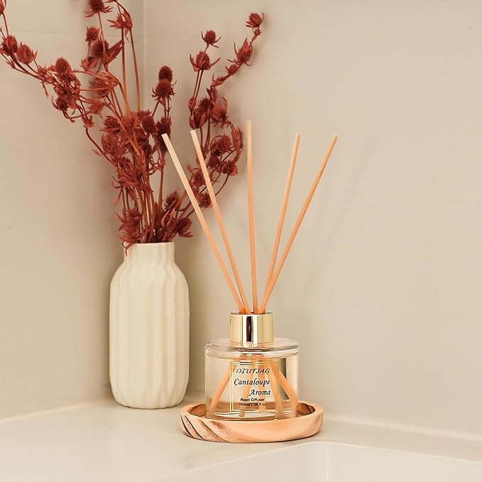 100ml Scent Diffuser with 6 Fiber Sticks, 3.5 oz Reed Diffuser Set Aromatherapy Fragrance Diffusers Air Fresheners for Home