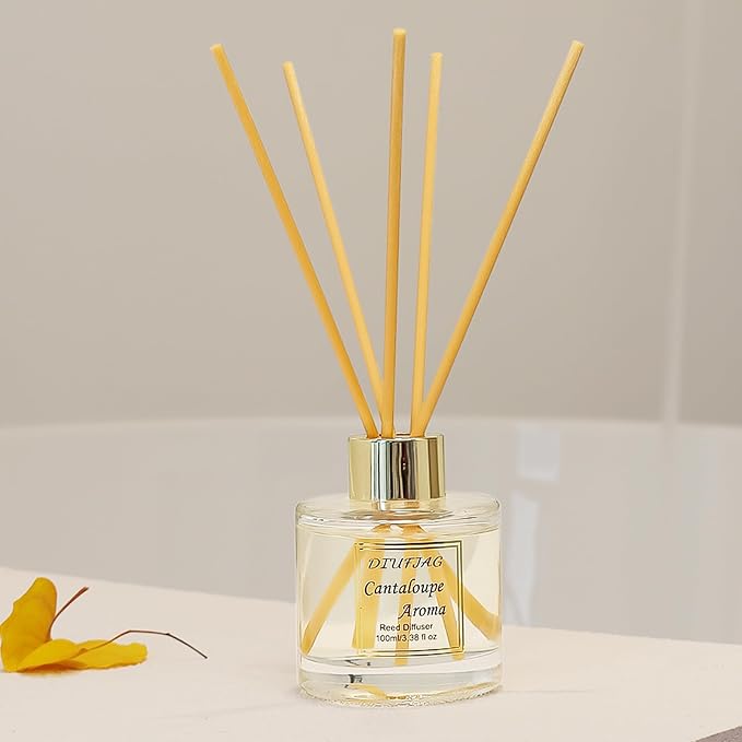 100ml Scent Diffuser with 6 Fiber Sticks, 3.5 oz Reed Diffuser Set Aromatherapy Fragrance Diffusers Air Fresheners for Home
