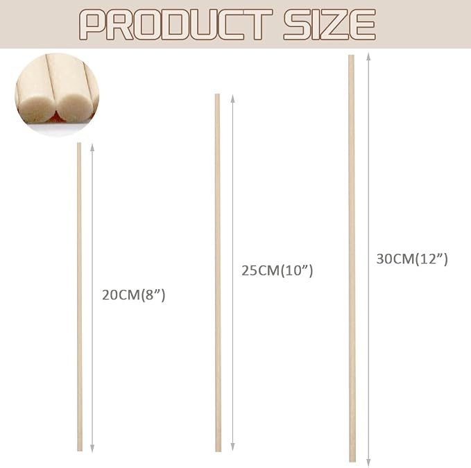 100PCS Aromatherapy Volatile Sticks,Reed Diffuser Sticks 3mm in Diameter, Rattan Wood Sticks Essential Oil Aroma Diffuser