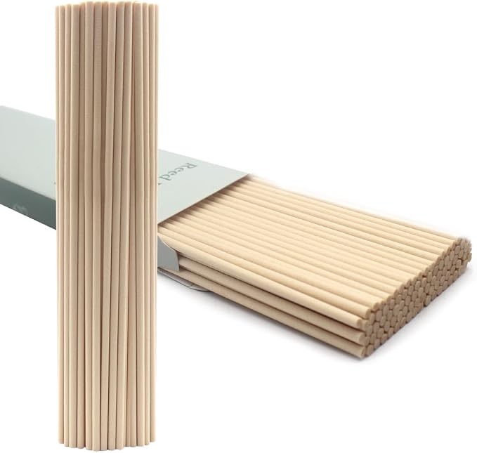 100PCS Reed Diffuser Sticks, 10 Inch Rattan Fiber Sticks Essential Oil Aroma Diffuser Sticks,Long-Lasting Diffuser