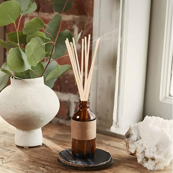 100PCS Reed Diffuser Sticks, Natural Rattan Wood Sticks Essential Oil Aroma Diffuser Sticks Refill Replacement for Aroma