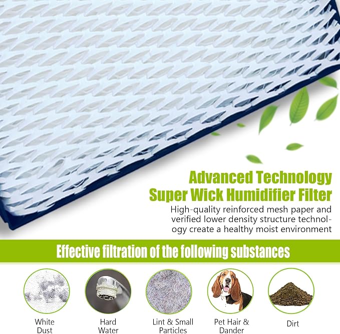 1040 Super Wick Humidifier Filter Replacement Compatible with Essick Air 3D6100 5D6700 76D100 CM330ABLK CM330AWHT