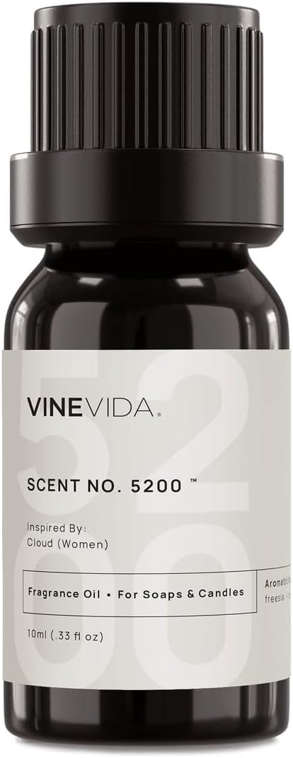[10mL] Cloud (Women) Fragrance Oil for Candle Making - Natural Candle Oil Scents - Soap Making Essential Oil - Made in USA