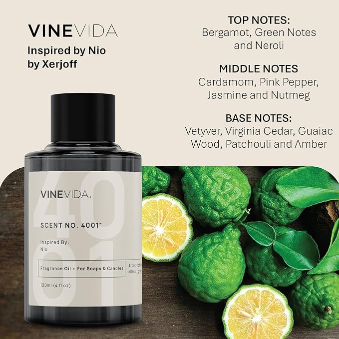 [10mL] Nio Fragrance Oil for Candle Making - Natural Candle Oil Scents - Soap Making Essential Oil - Made in USA, alternate