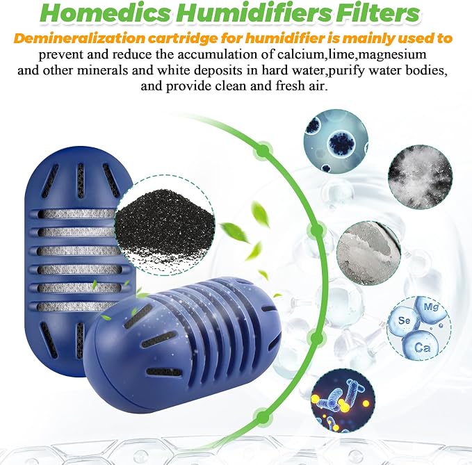 10Pack Demineralization Cartridge Fit for Ultrasonic Humidifier Demineralization Cartridge Filter UHE-HDC4