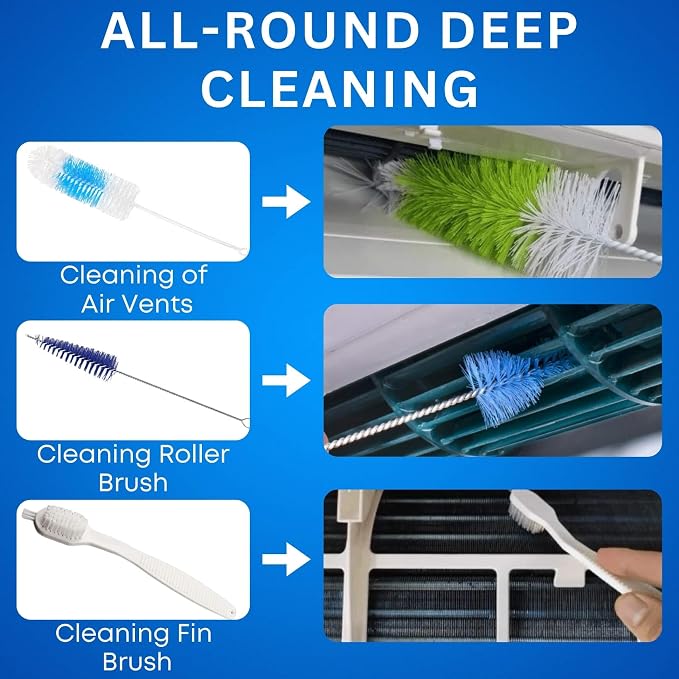 10Pcs Mini Split Cleaning Kit, Minisplit Cleaning Bag Air Conditioner Cleaning Cover for Mini Split Air Conditioners (Large)