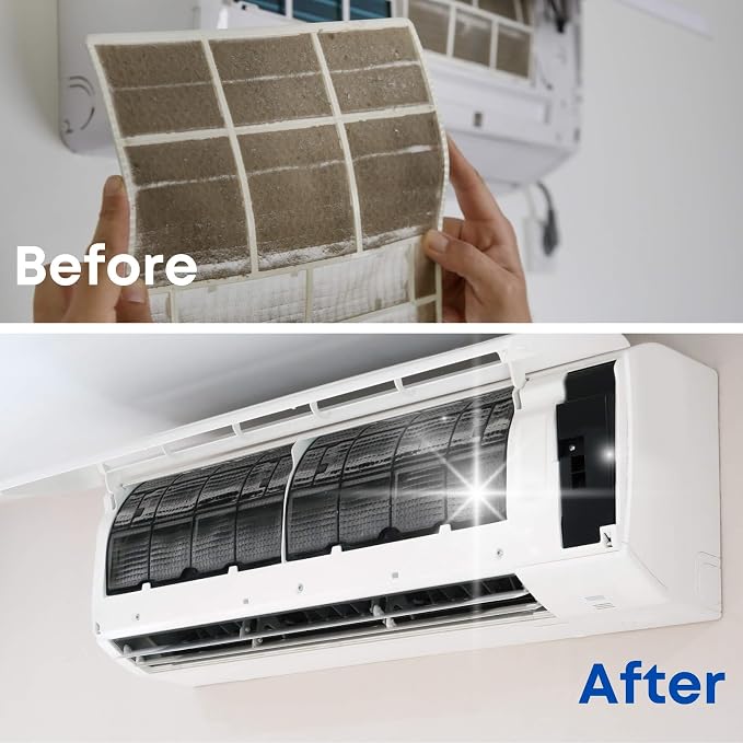 10Pcs Mini Split Cleaning Kit, Minisplit Cleaning Bag Air Conditioner Cleaning Cover for Mini Split Air Conditioners (Large)