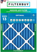10x17x2 Air Filter MERV 13 Optimal Smoke & Allergy Defense (1-Pack), Electrostatic Pleated Outer Filters for WEN