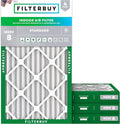 10x20x2 Air Filter MERV 8 Essential Dust & Allergy Defense (4-Pack), Electrostatic Pleated HVAC AC Furnace Filters