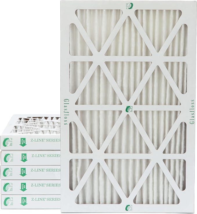 10x20x2 MERV 10 (FPR 5-6) 2" Inch Pleated Air Filters By. Box of 6. Actual Size: 9-1/2 x 19-1/2 x 1-3/4, product image