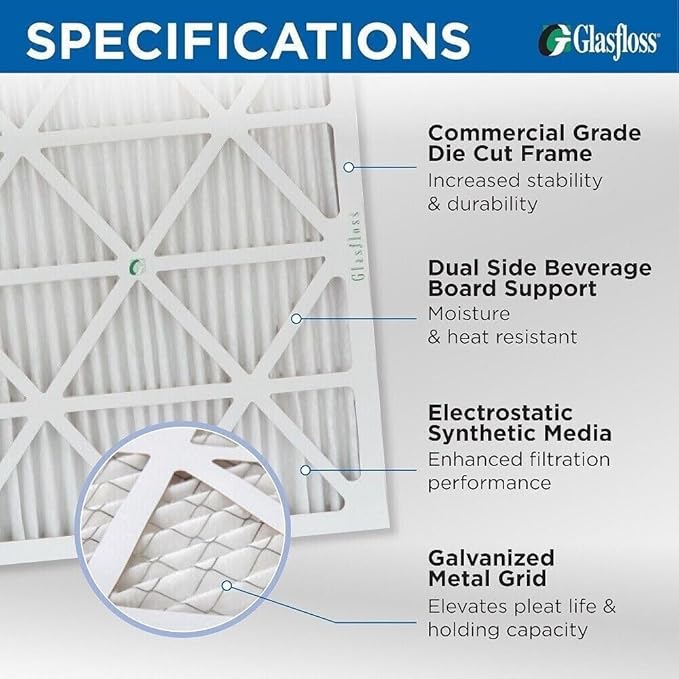 10x20x2 MERV 10 (FPR 5-6) 2" Inch Pleated Air Filters By. Box of 6. Actual Size: 9-1/2 x 19-1/2 x 1-3/4, alternate product
