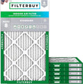 10x25x1 Air Filter MERV 8 Essential Dust & Allergy Defense (6-Pack), Electrostatic Pleated HVAC AC Furnace