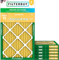11.25x23.25x1 Air Filter MERV 11 Superior Pet & Allergy Defense (6-Pack), Electrostatic Pleated HVAC AC Furnace